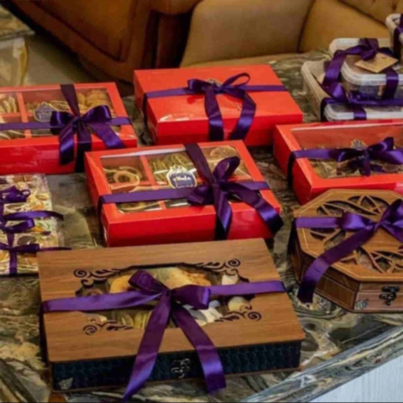 جعبه بسته بندی شیرینی JT3 سفید - بسته 50 عددی 
