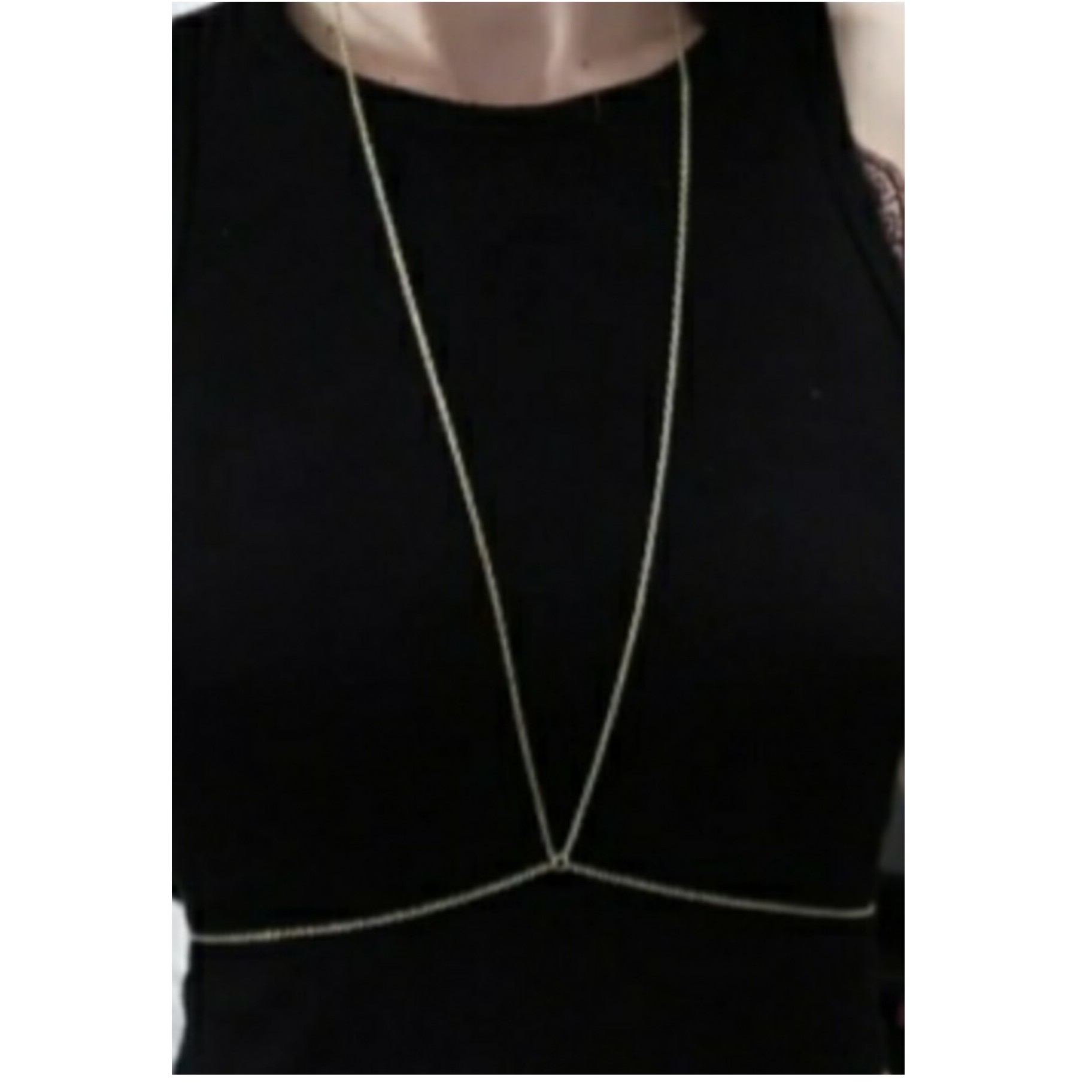 زنجیر بدن طلایی استیل رنگ ثابت و بسیار سبک و ضد حساسیت 