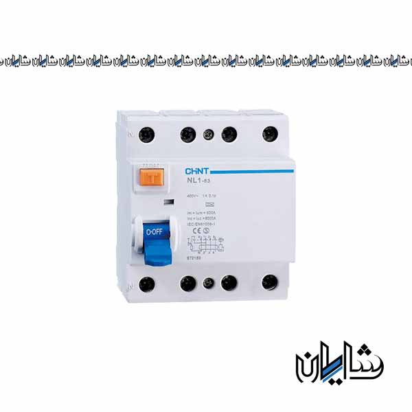 کلید محافظ جان چهار پل 25 آمپر چینت مدل NL1-63
