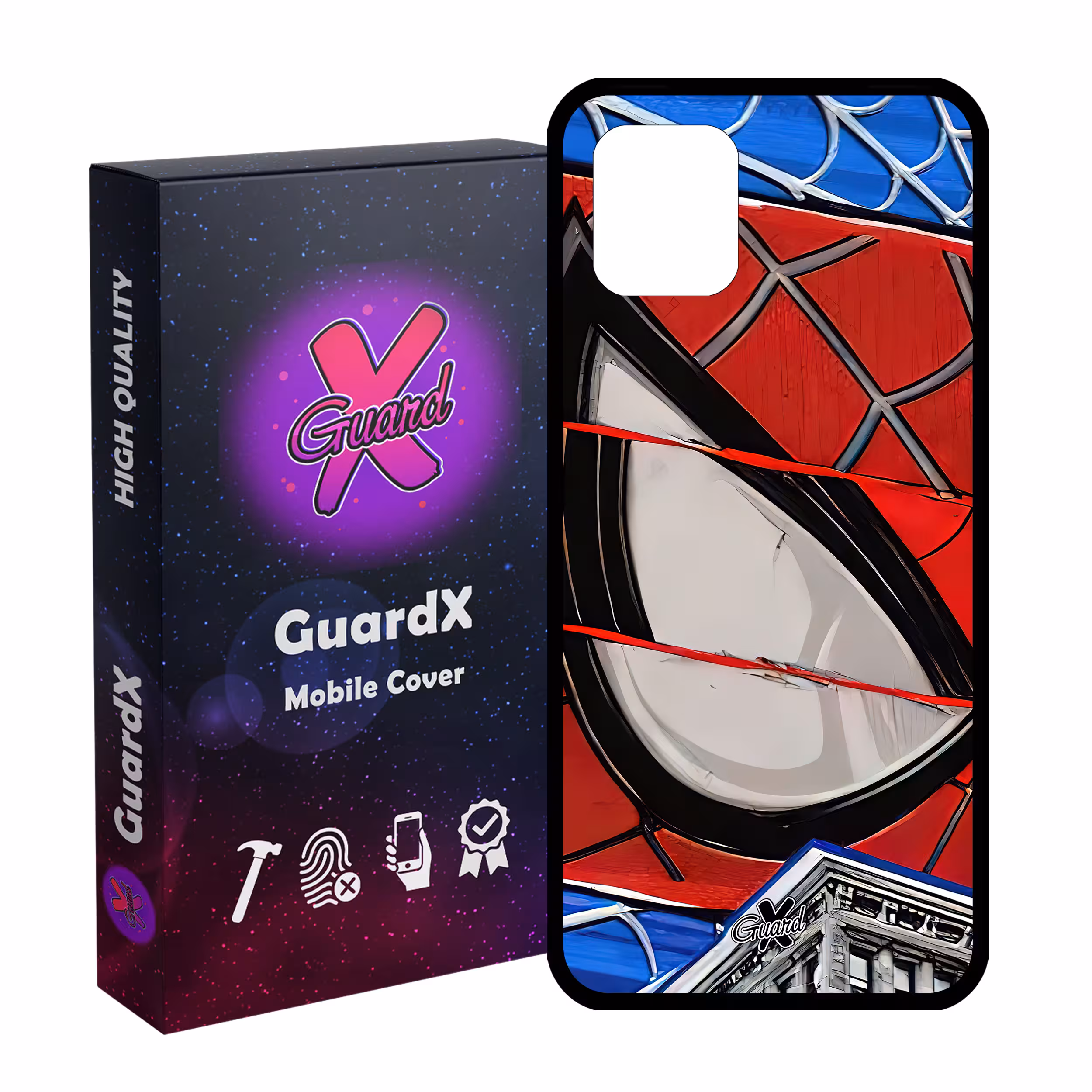 کاور گارد ایکس طرح مرد عنکبوتی مدل Glass10491 مناسب برای گوشی موبایل سامسونگ Galaxy Note 10 Lite / A81