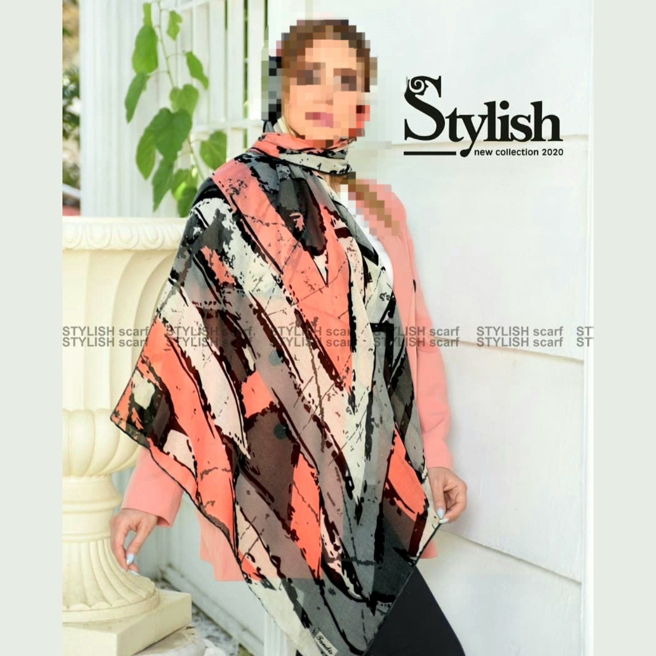 روسری نخ پنبه با کیفیت ک لطیف قواره 130