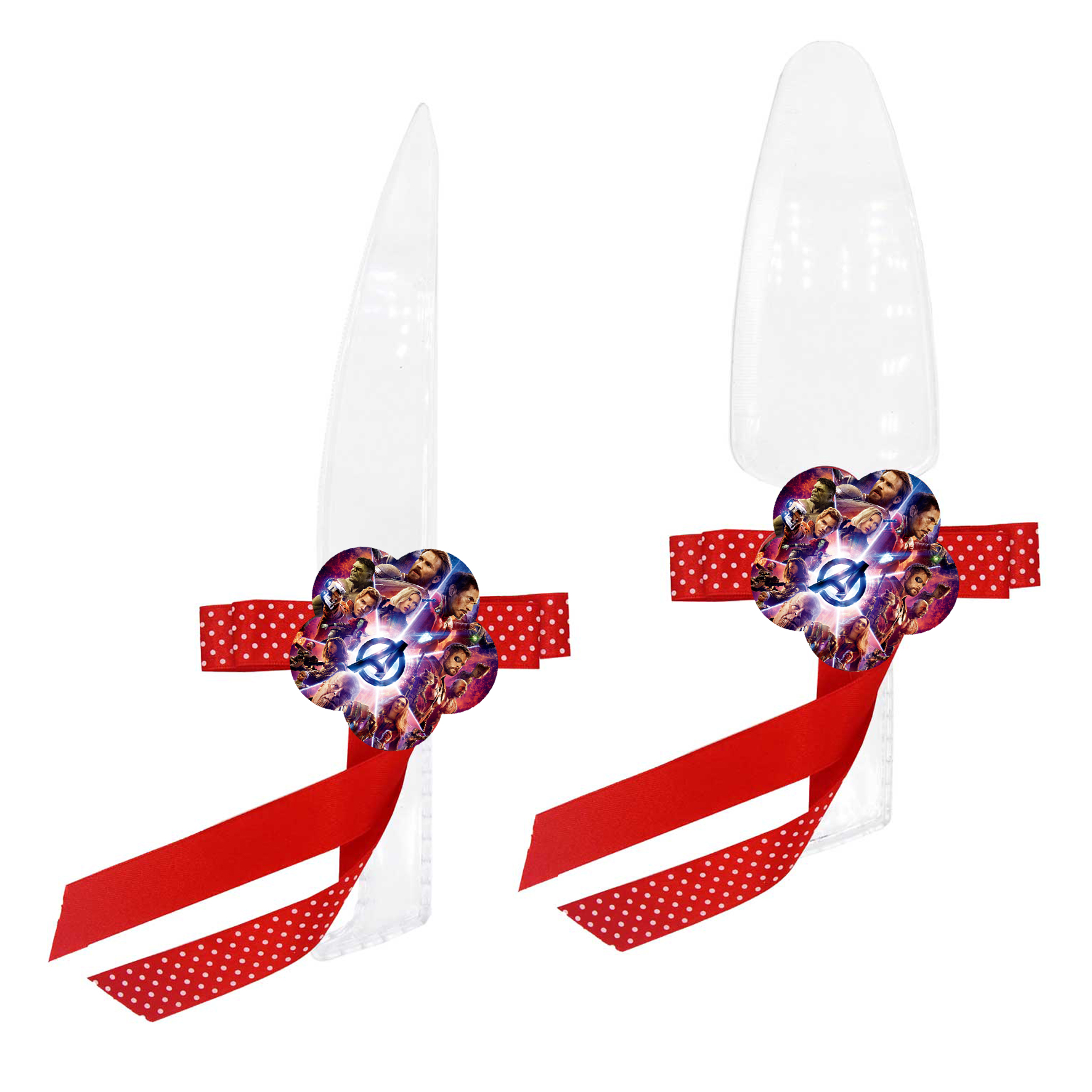 ست کارد و کفگیر سرو کیک مدل اونجرز