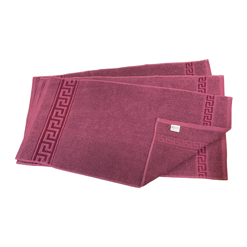 حوله دستی بهباف آذر طرح رومی سایز 40×78 سانتی متر بسته 3 عددی | کالا مکس