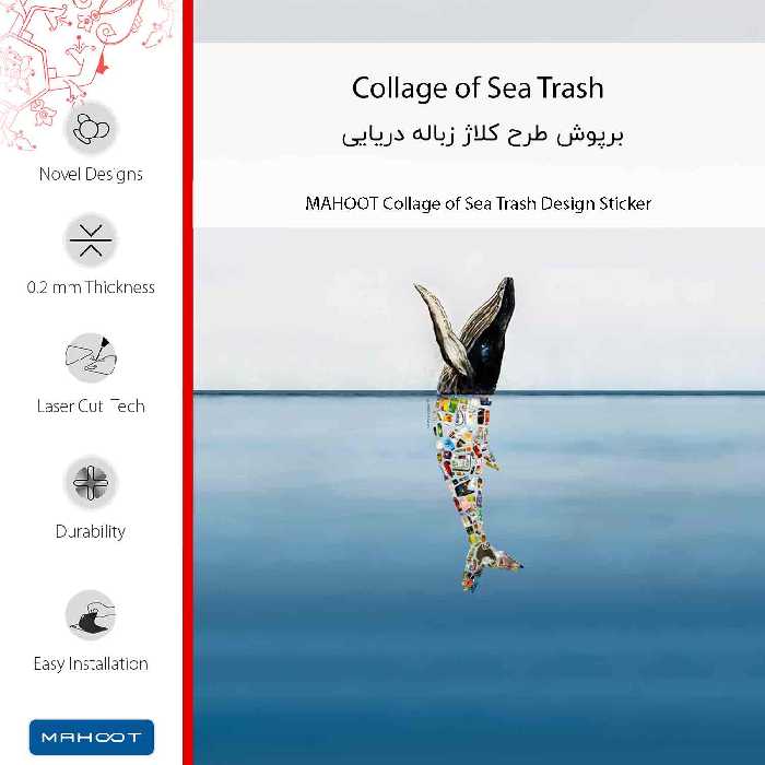 برچسب پوششی ماهوت مدل Collage of Sea Trash-FullSkin مناسب برای گوشی موبایل سامسونگ Galaxy M22