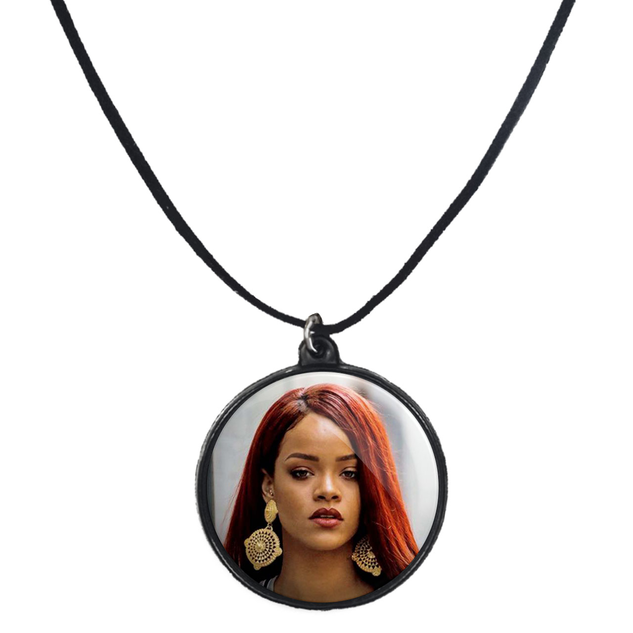 گردنبند پرمانه طرح ریحانا کد pmb.1104 مدل دو طرفه