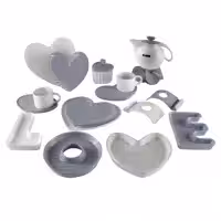 سرویس صبحانه خوری 19 پارچه آی سرام مدل لاو