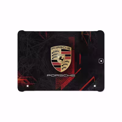 برچسب پوششی ماهوت مدل Porsche-Logo مناسب برای تبلت سامسونگ Galaxy Tab S2 9.7 2016 T819N
