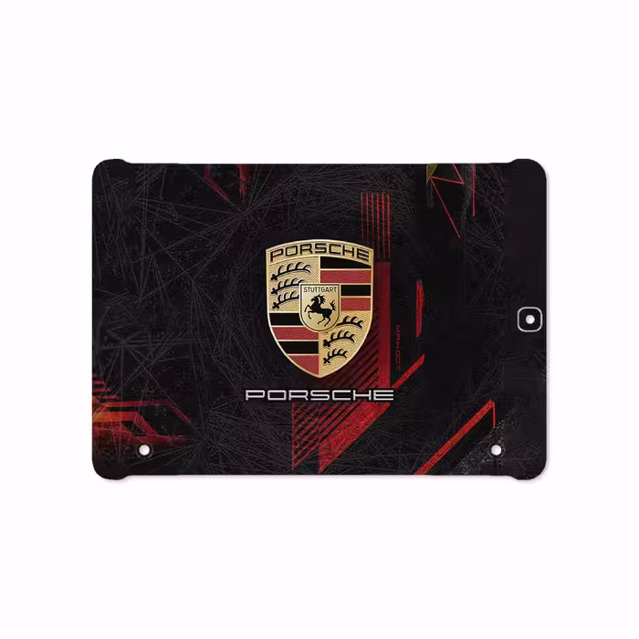 برچسب پوششی ماهوت مدل Porsche-Logo مناسب برای تبلت سامسونگ Galaxy Tab S2 9.7 2016 T819N
