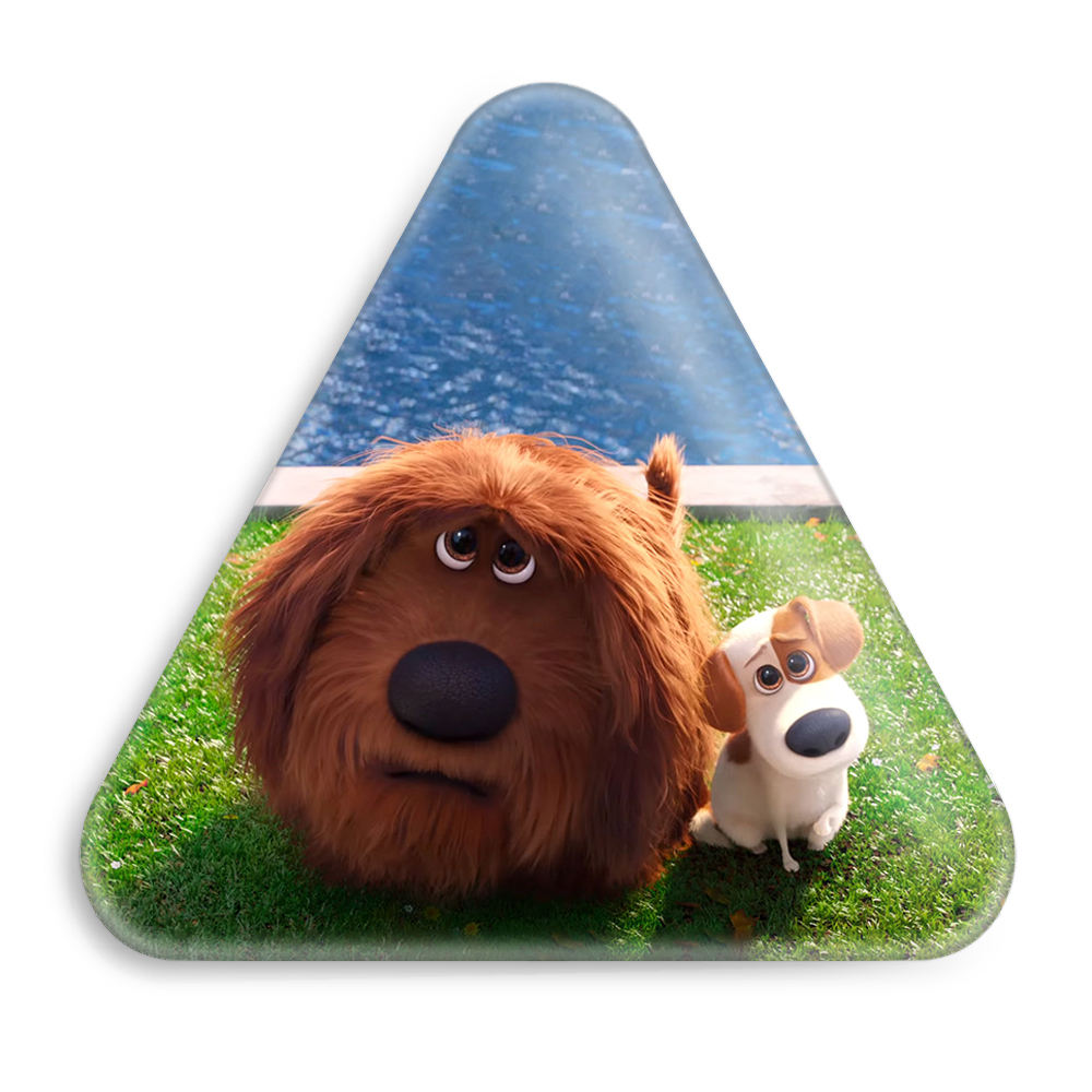 پیکسل خندالو طرح زندگی پنهان حیوانات خانگی مدل مثلثی کد 10666