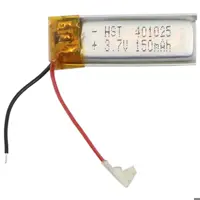 باتری لیتیوم یون مدل 401025 ظرفیت 150 میلی آمپر ساعت