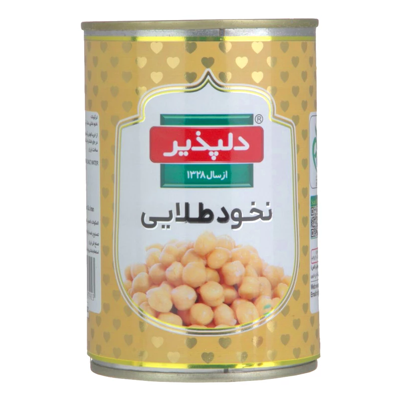 کنسرو نخود طلایی 420g بسته 24 عددی دلپذیر