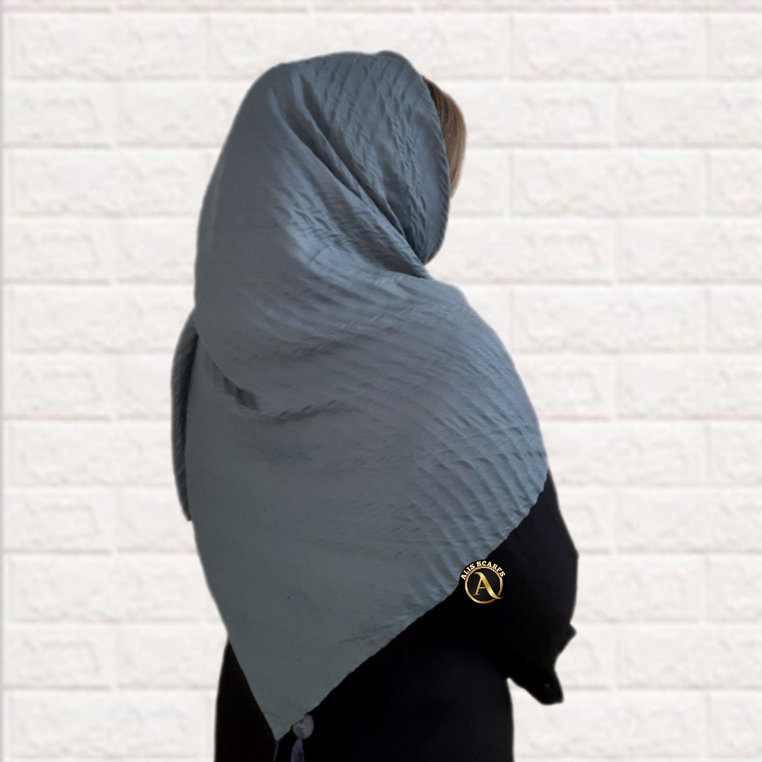 روسری پلیسه رنگی