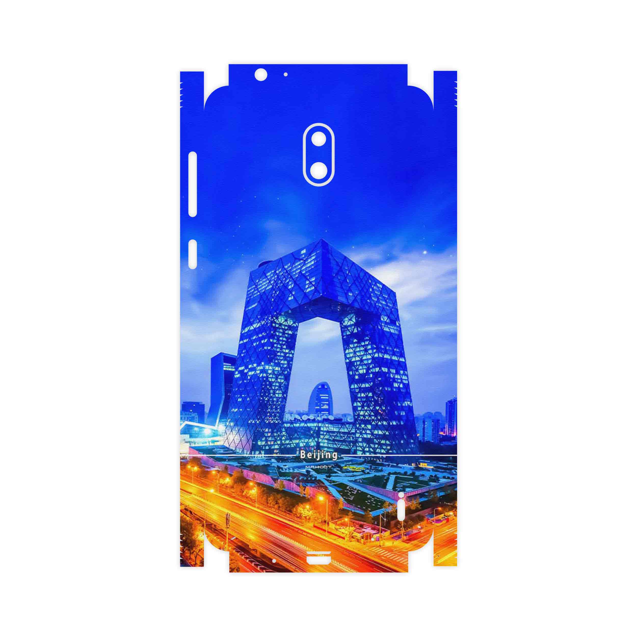 برچسب پوششی ماهوت مدل Beijing city-FullSkin مناسب برای گوشی موبایل نوکیا 2