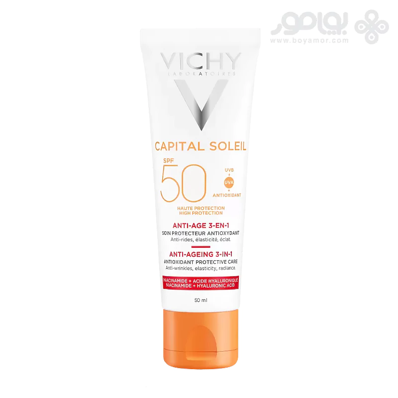 ضد آفتاب سه کاره ویشی مدل ANTI AGEING حجم 50 میل