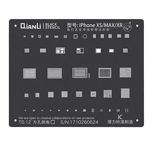 شابلون مشکی کیانلی آیفون XS/MAX/XR