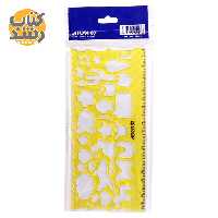 خط کش شابلون دار دوقلو آریا ARYA مدل 8041