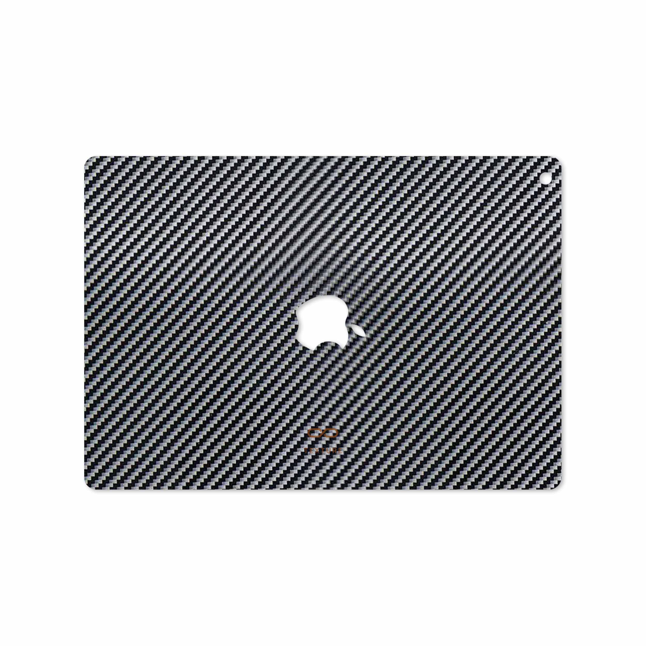 برچسب پوششی ماهوت مدل Glossy-Silver-Fiber مناسب برای تبلت اپل iPad 9.7 (GEN 5) 2017 A1822