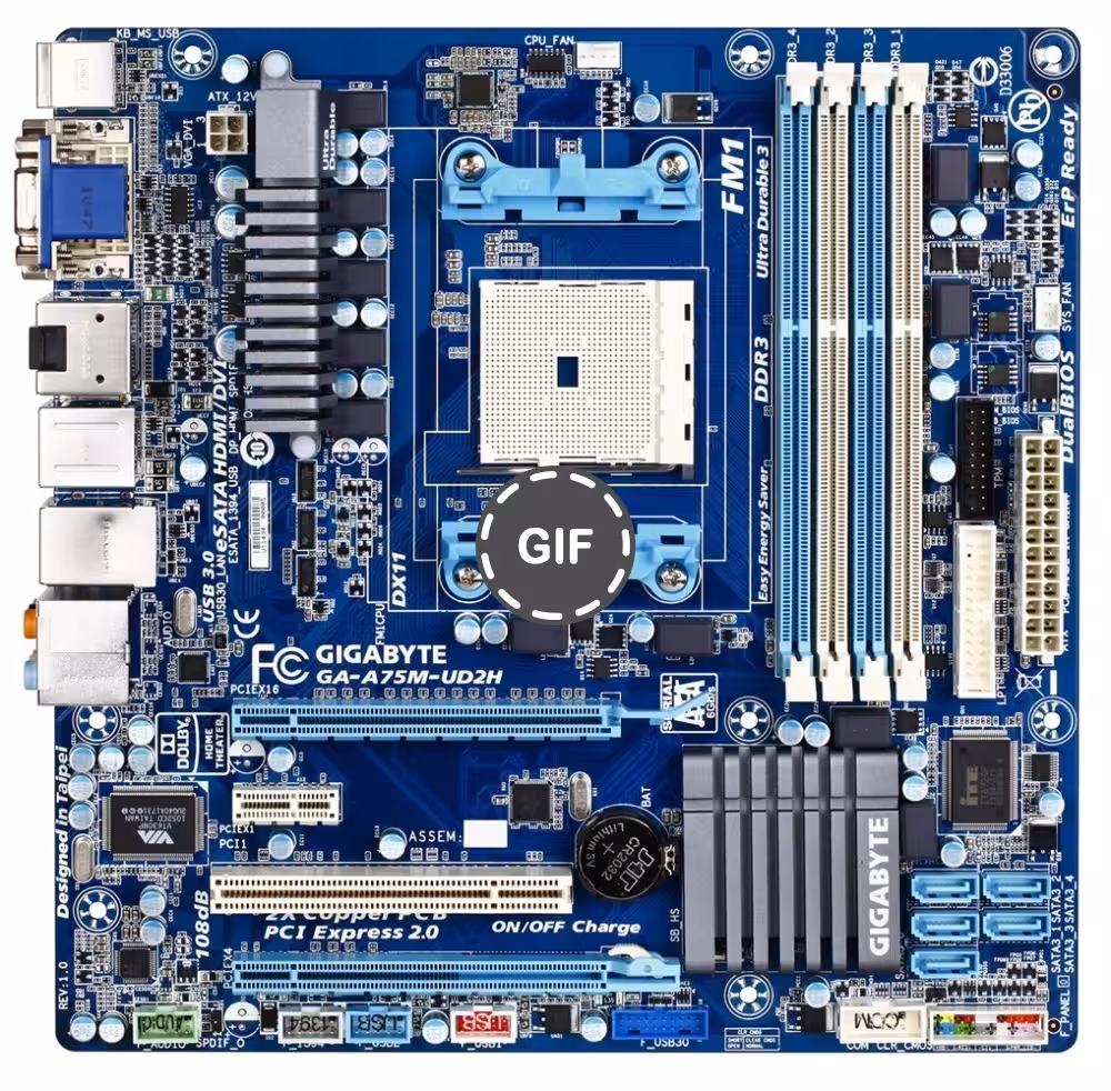 مادربرد گیگابایت مدل GA-A75M-UD2H