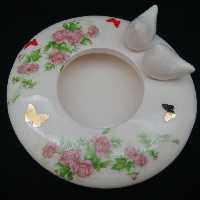 جاشمعی سرامیکی هیوا طرح جام پروانه کد 11115784