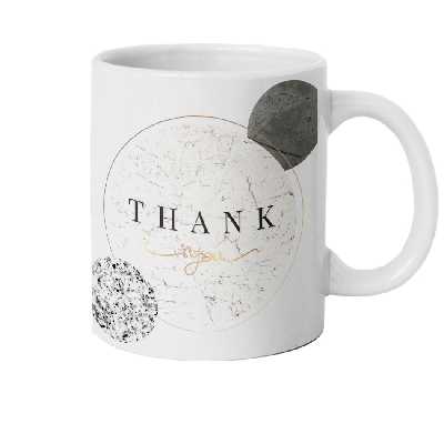 ماگ دارلی طرح Thank مدل M500