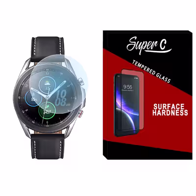 محافظ صفحه نمایش شیشه ای سوپرسی مدل SH-SC مناسب برای ساعت هوشمند سامسونگ Galaxy Watch 3 41mm