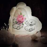 اباژور سنک نمک مدل قلب هلالی آیه دار