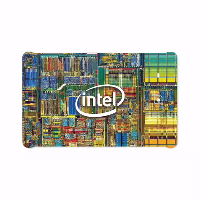 برچسب پوششی ماهوت مدل Intel Brand مناسب برای تبلت سامسونگ Galaxy Tab E 9.6 2015 T560