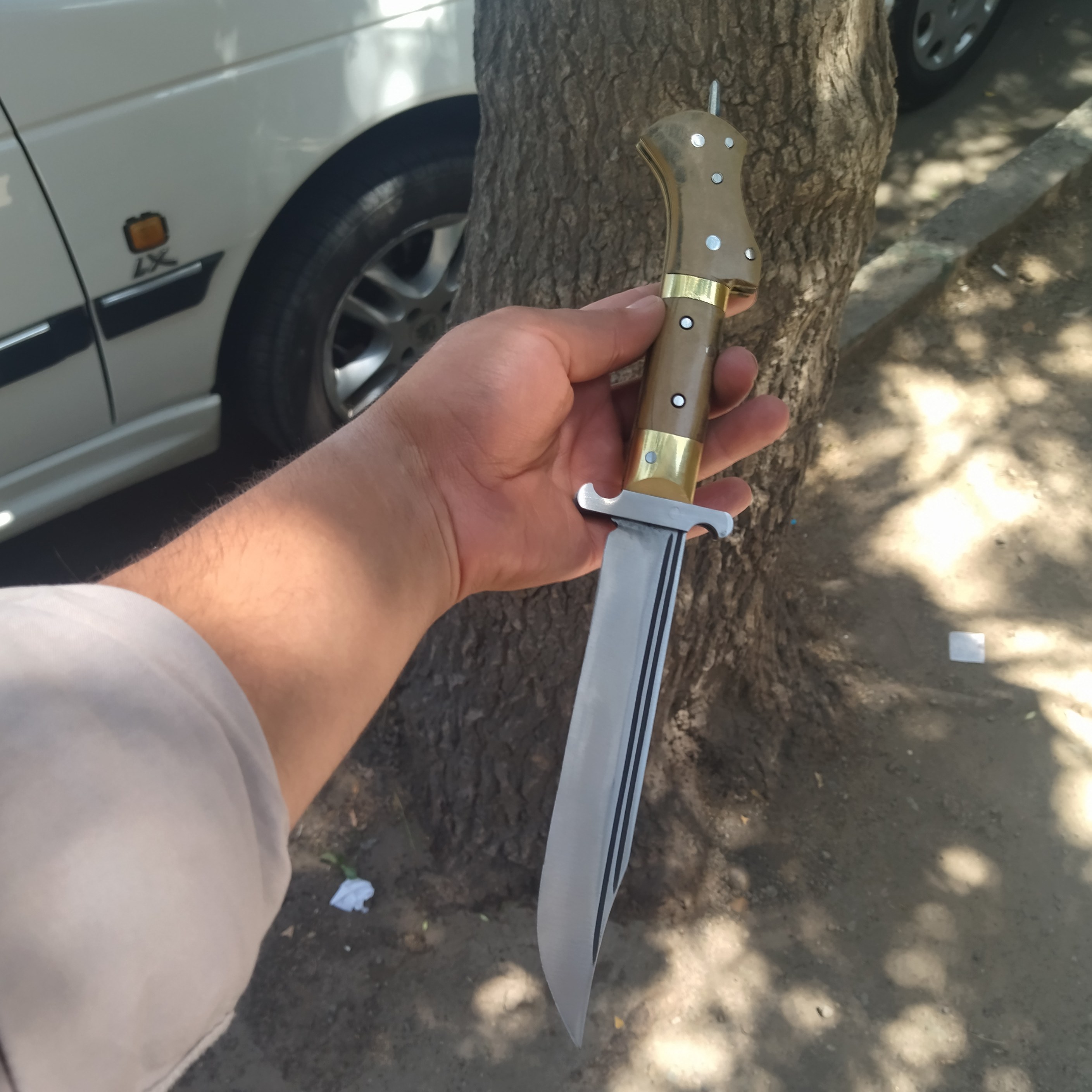 چاقو نیم غلاف افغان سفارشی 