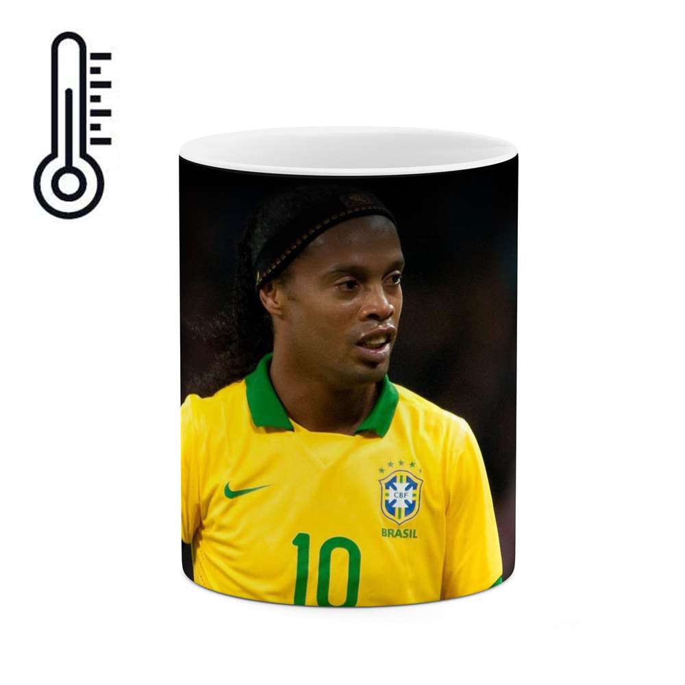 ماگ حرارتی طرح فوتبالیست Ronaldinho مدل mgph12919