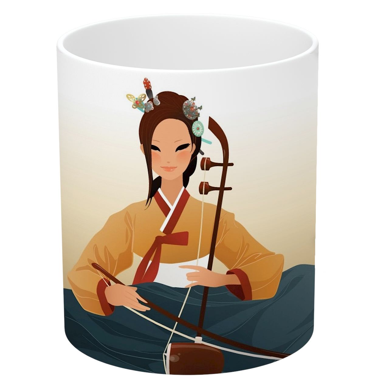 ماگ طرح نقاشی سنتی کره ای مدل NI2426