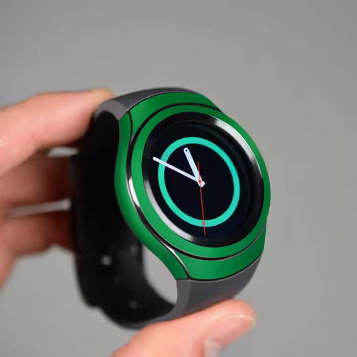 برچسب ماهوت طرح Matte-Green مناسب برای ساعت هوشمند سامسونگ Galaxy Gear S2