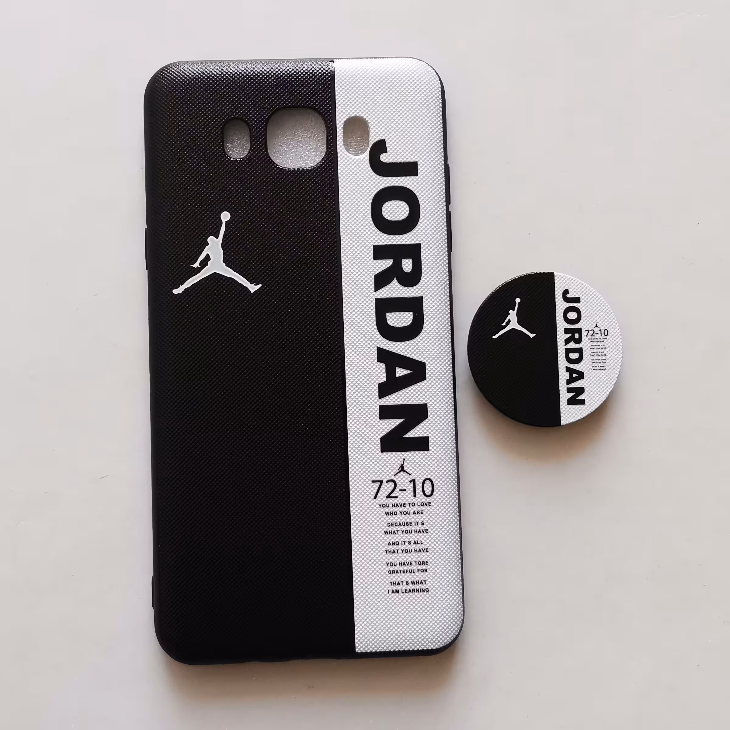قاب طرحدار  JORDAN پاپ سوکت دار گوشی سامسونگ J7 2016 یا J710