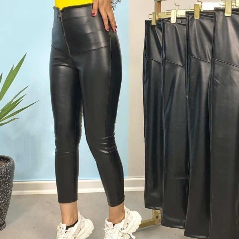 شلوار چرم کمرگنی