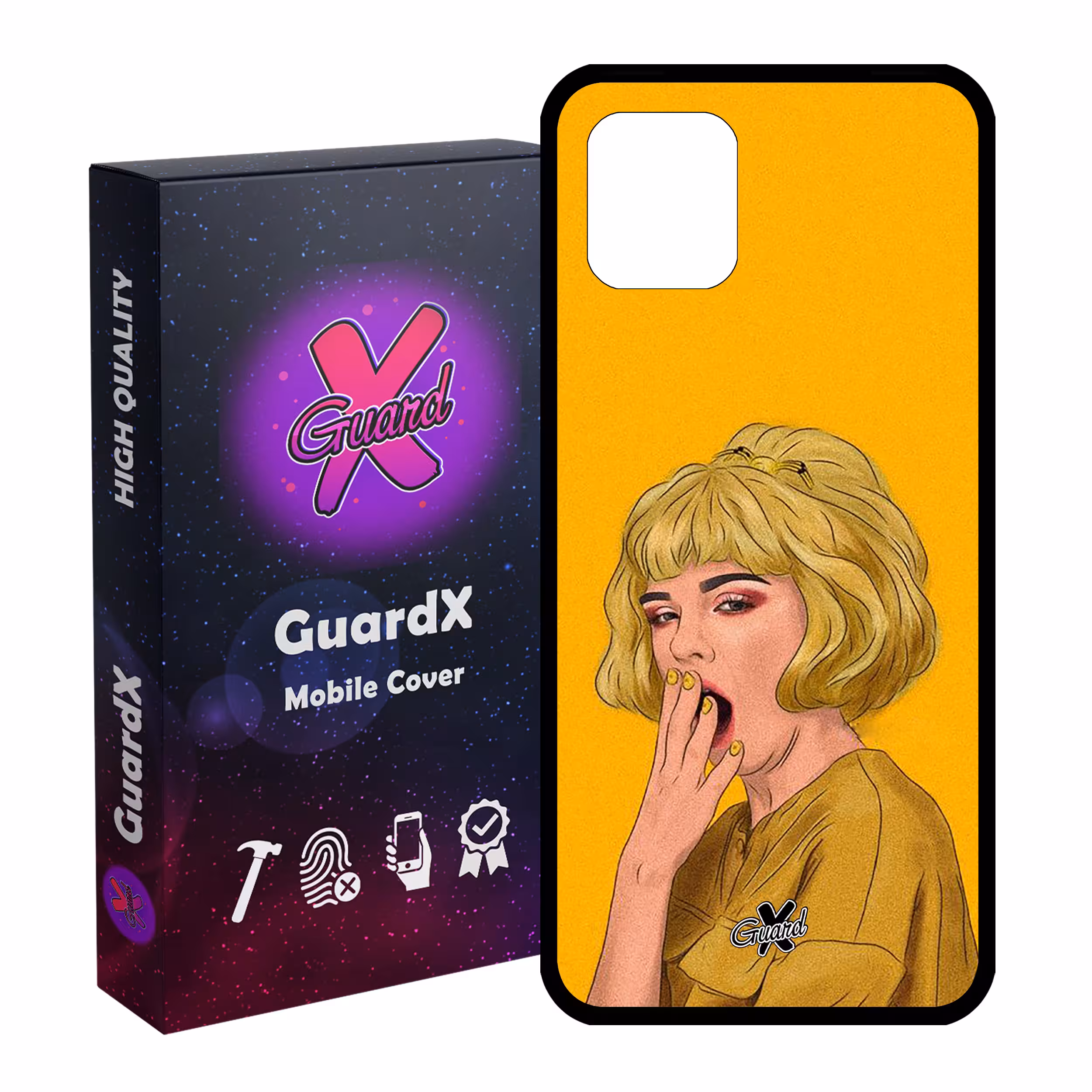 کاور گارد ایکس طرح Girl مدل Glass10311 مناسب برای گوشی موبایل سامسونگ Galaxy Note 10 Lite