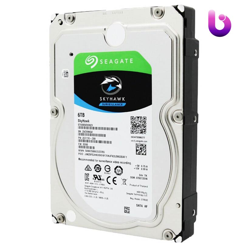 هارد اینترنال سیگیت Seagate SkyHawk Surveillance ST6000VX001 6TB SATA