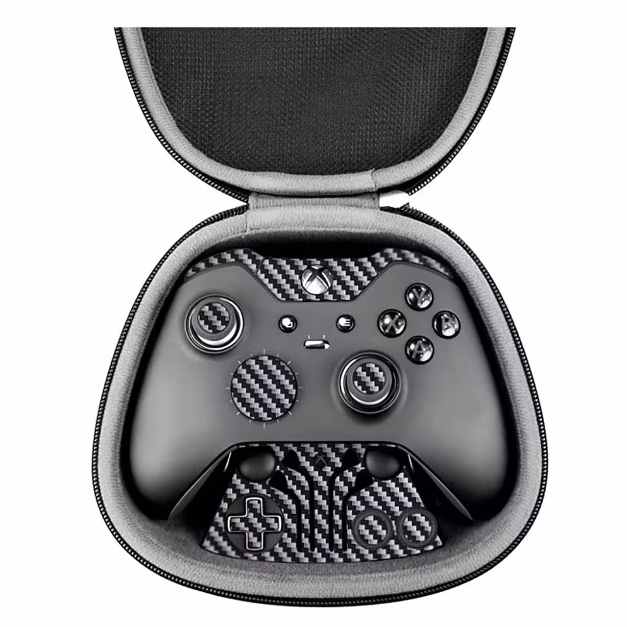 برچسب ماهوت مدل Silver Shine-carbon مناسب برای دسته کنترل بازی مایکروسافت Elite Xbox One controller