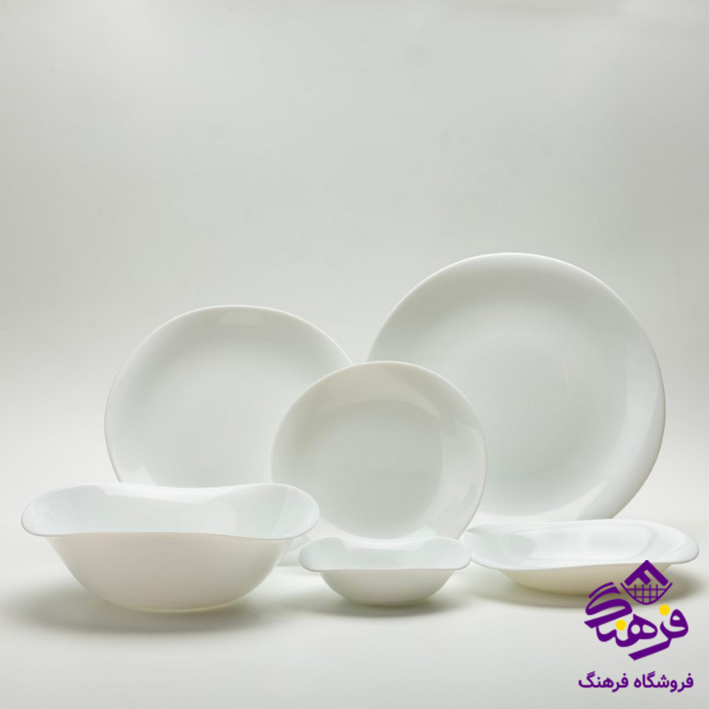 سرويس 26پارچه ولاره سفيد گلدن اپال