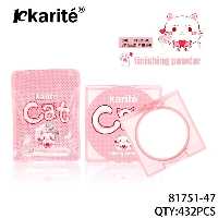 کاریته پودر فیکس پالتی طرح گربه صورتی آویزانی Karite cat setting powder