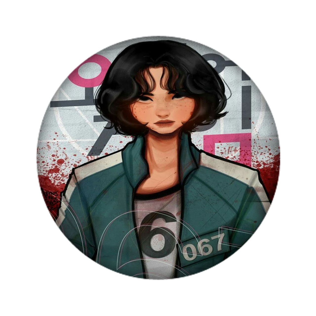 زیر لیوانی مدل Squid Game کد 2229