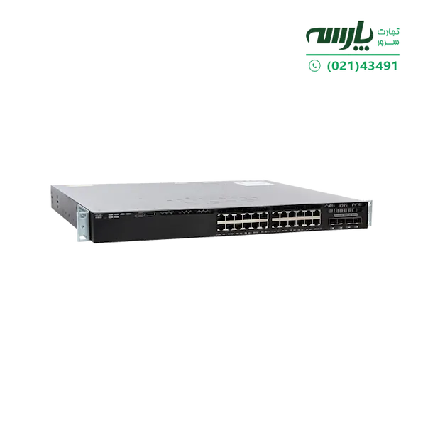 سوئیچ شبکه سیسکو 24 پورت WS-C3650-24PS-E