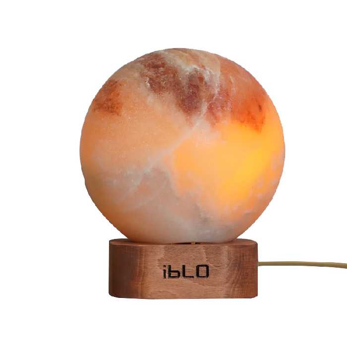 آباژور سنگ نمک ایبلو مدل رومیزی طرح ماه