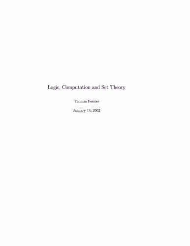 خرید و دانلود نسخه کامل کتاب Logic,Computation and Set Theory