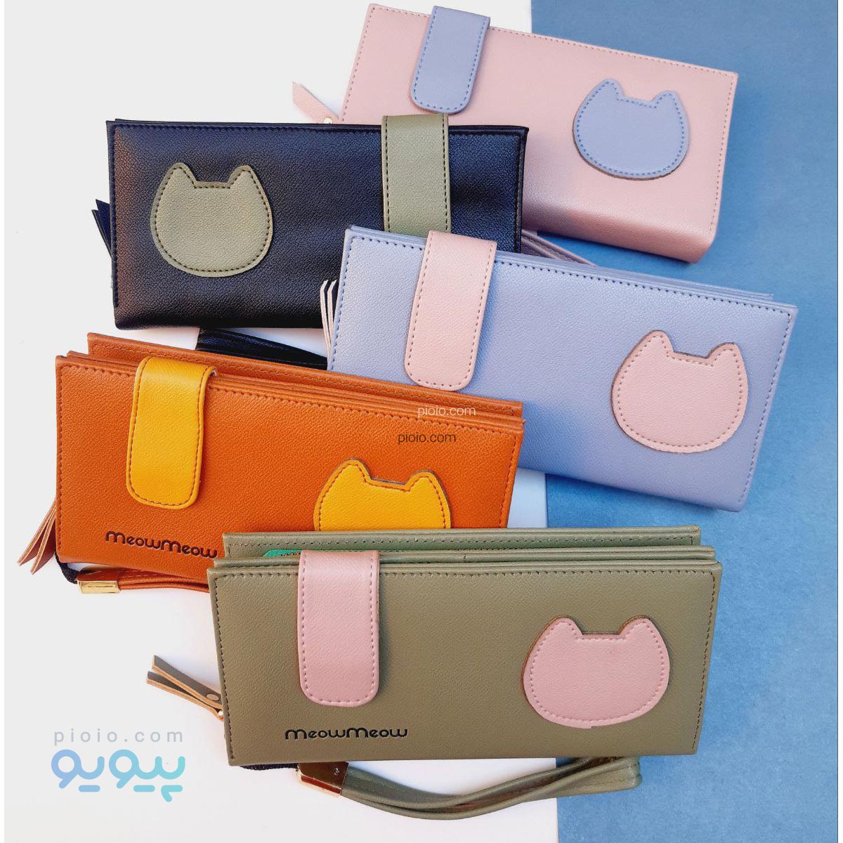 کیف پول پشت زیپ یخچالی جلو زبانه کد76074 تک وعمده