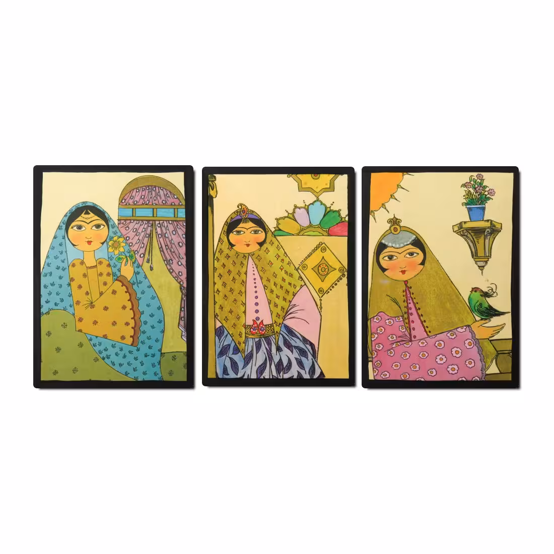 تابلو مدل خاتون کد 06 مجموعه 3 عددی