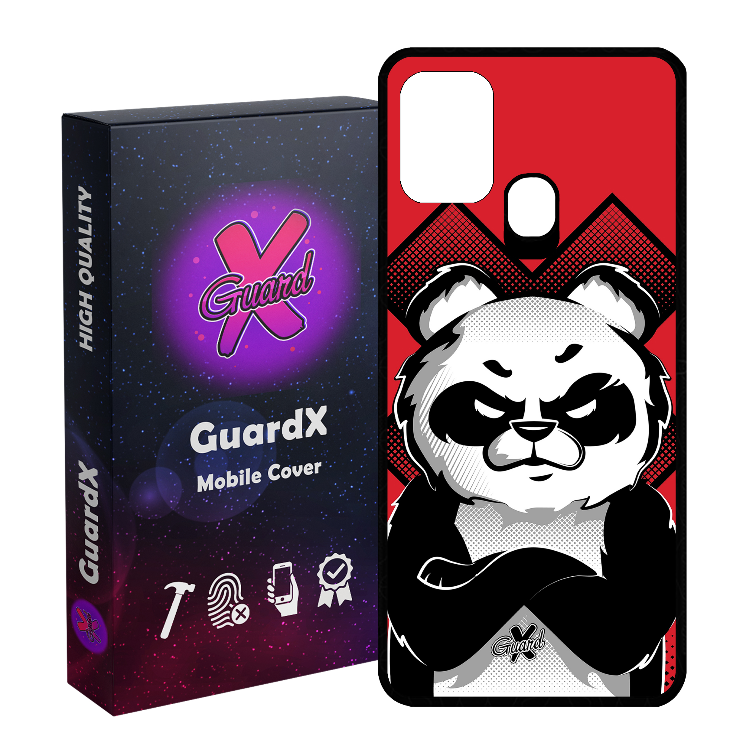 کاور گارد ایکس طرح Panda مدل Glass10301 مناسب برای گوشی موبایل سامسونگ Galaxy M31 / M31 Prime / F41