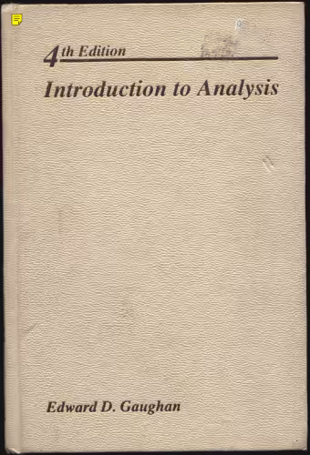 خرید و دانلود نسخه کامل کتاب Introduction to analysis