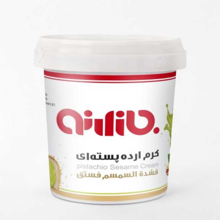 کرم ارده پسته ای بازارنو اردکان  ( 430 گرمی ) ( بدون افزودنی  ) 