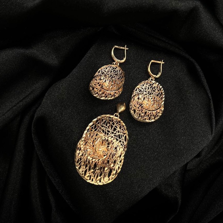 نیم ست زنانه نقره-عیار 925-با ارائه فاکتور معتبر