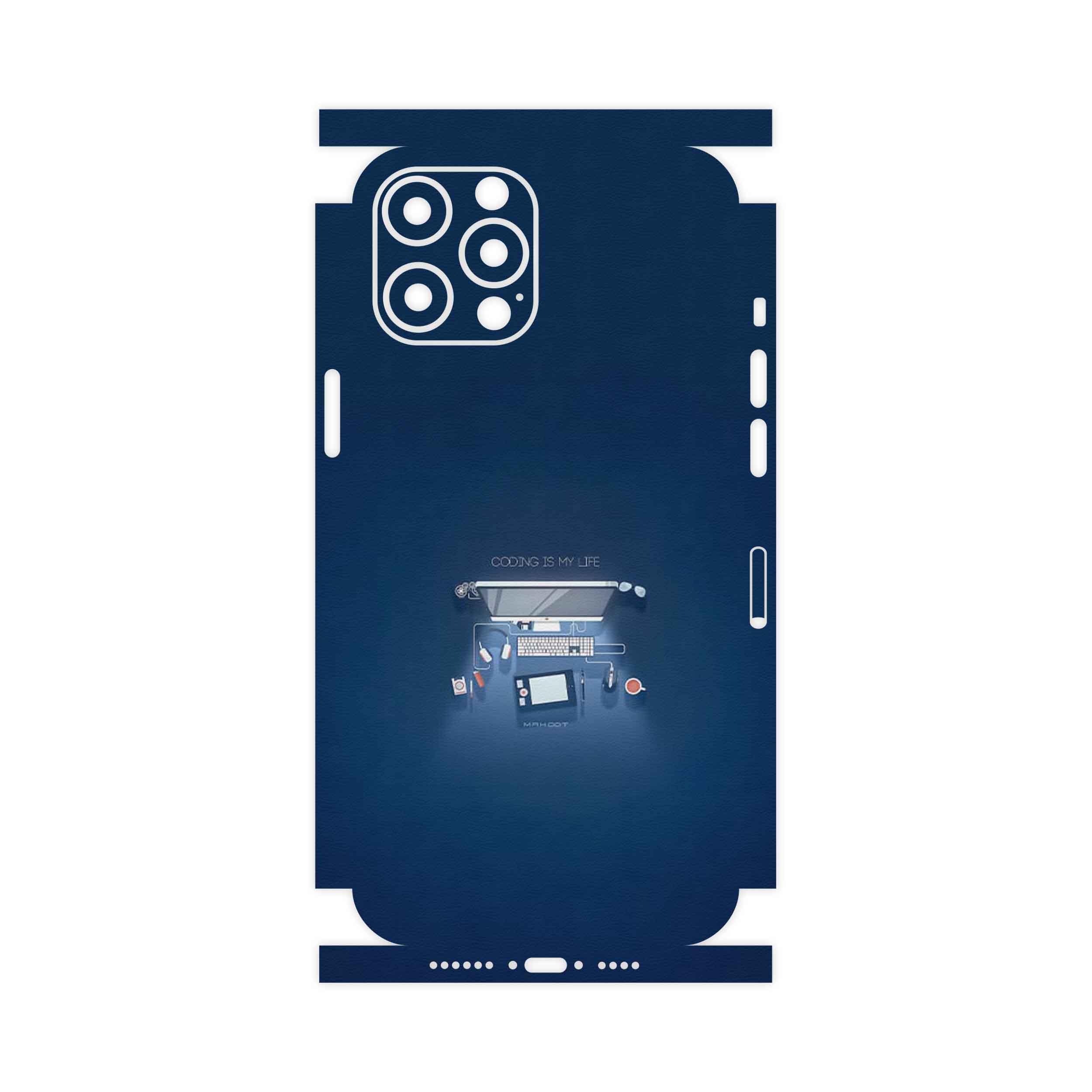 برچسب پوششی ماهوت مدل Programming 3-FullSkin مناسب برای گوشی موبایل اپل iPhone 12 Pro Max