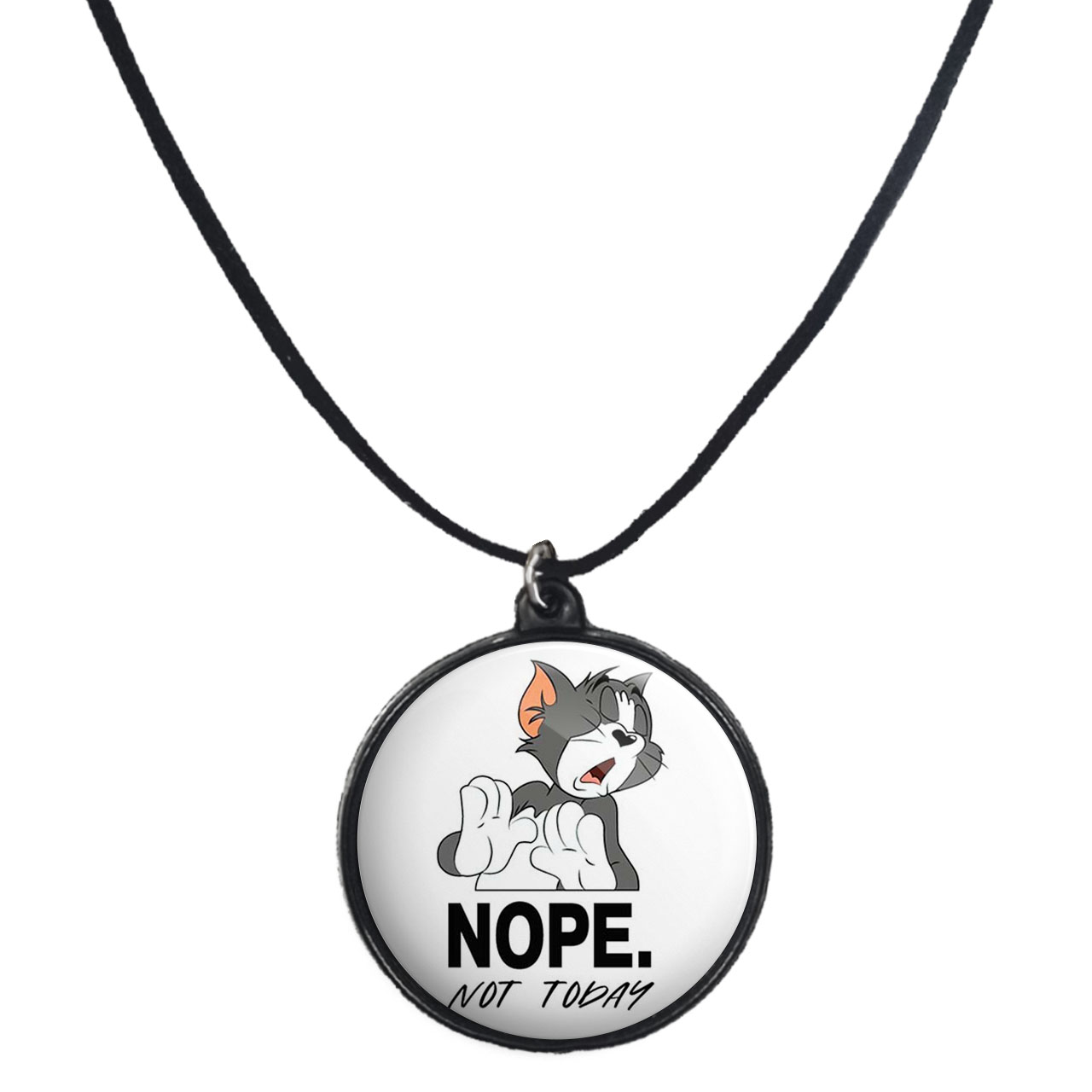 گردنبند پرمانه طرح تام و جری کد pmb.10761 مدل دو طرفه